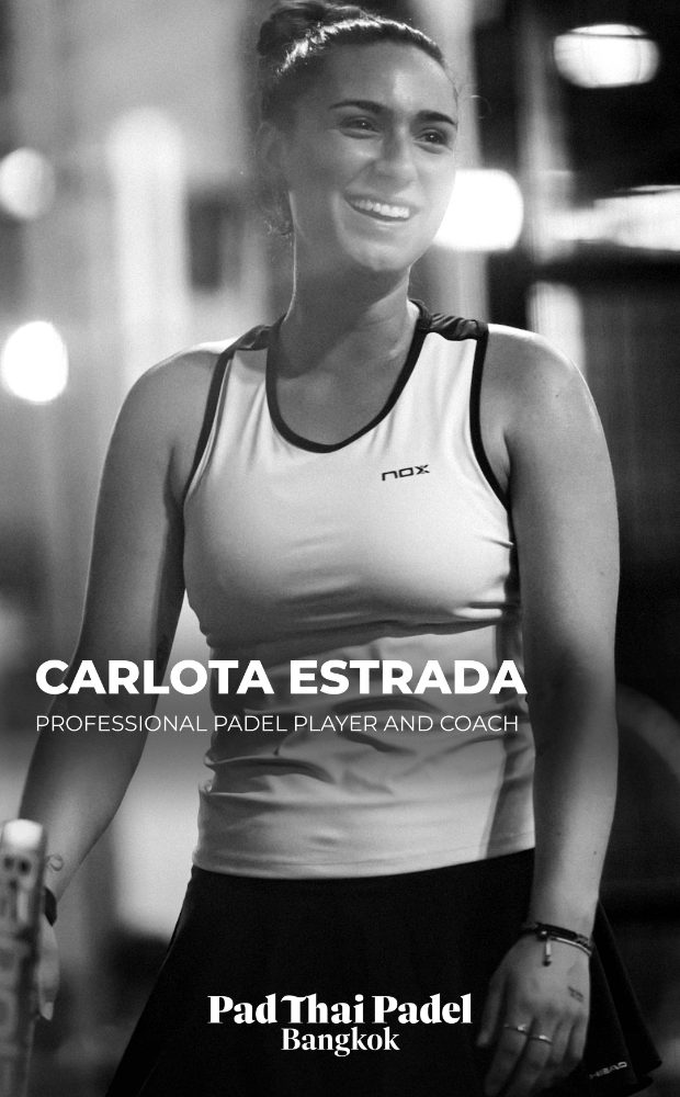 Carlota Estrada — professional padel player and coach, Bangkok