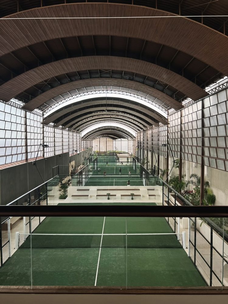Bali covered courts from above