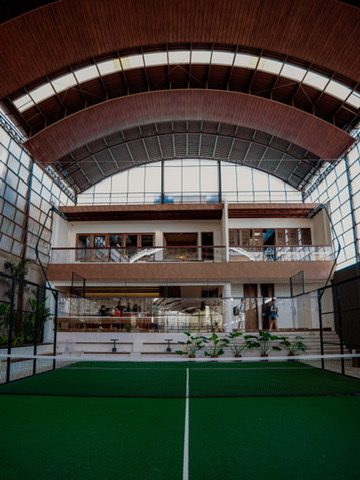 Court and club house, Bali
