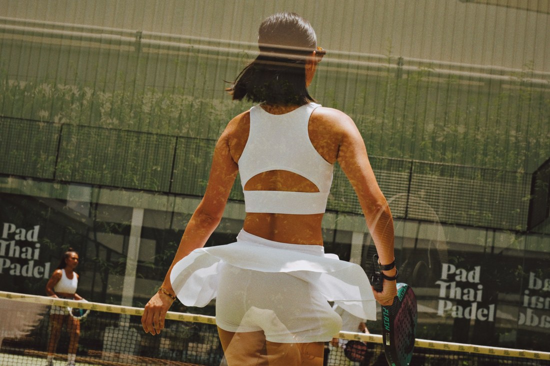 On court at Pad Thai Padel