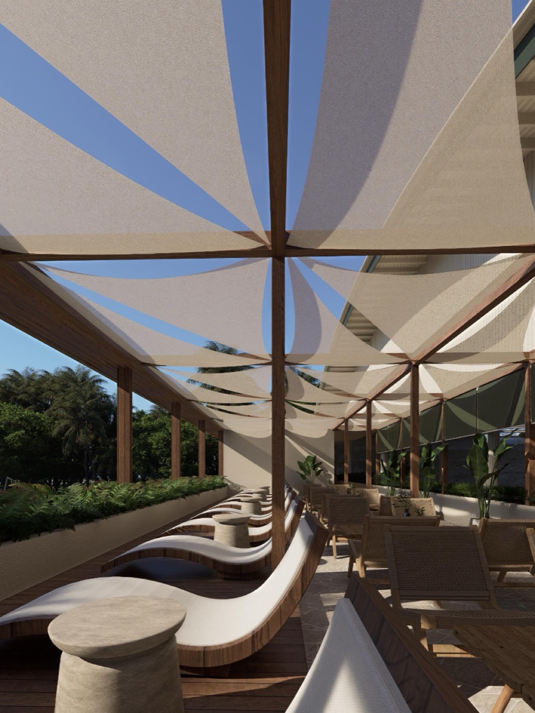 Phuket shaded terrace